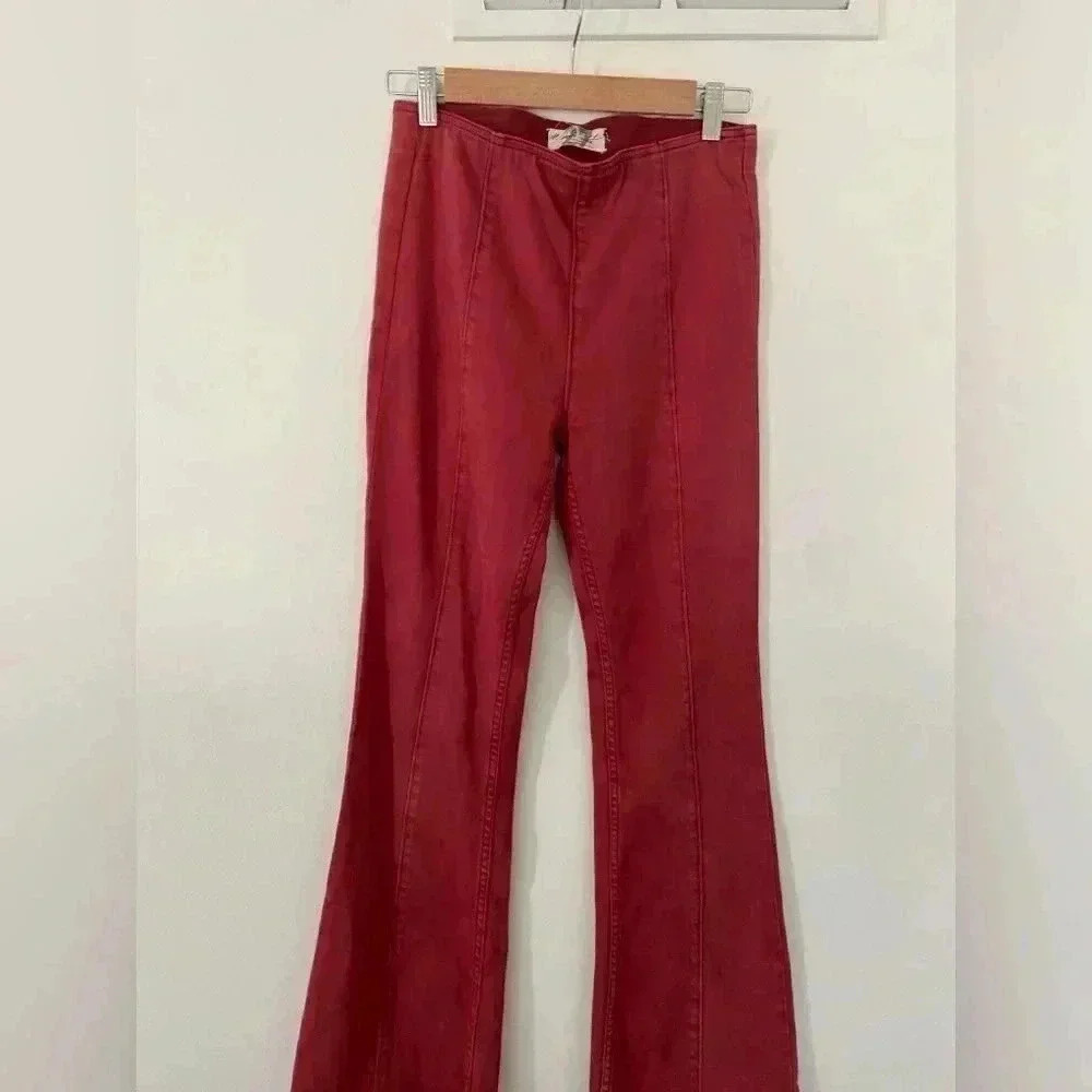 Free People We The Free Flare‎ pants size 27 rust red